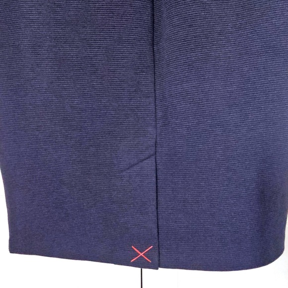 Boden NWT Polperro Ottoman Dress Navy Blue Red Sheath Pencil  8 Office Preppy - Picture 12 of 13